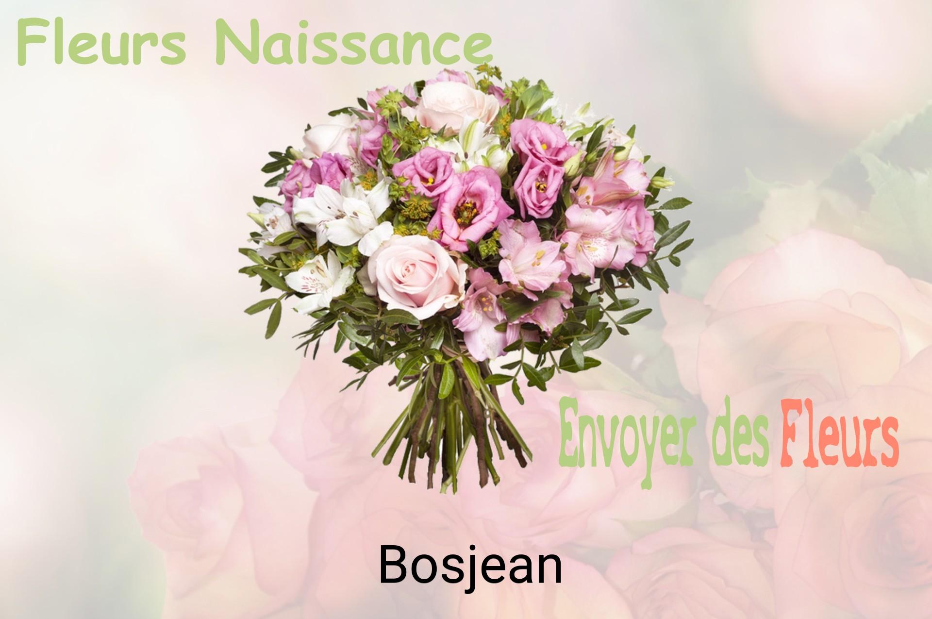 Bouquet de fleurs de naissance livré à Bosjean